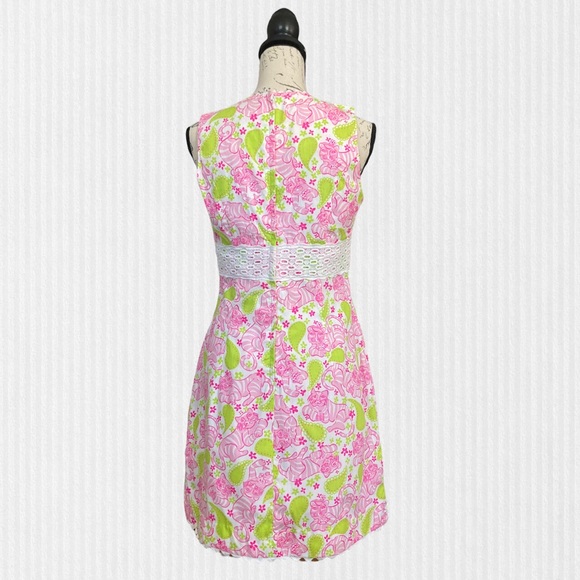 🌸NWT Vintage Lilly Pulitzer Dress Black Jack Cat Size 6 - Picture 2 of 9